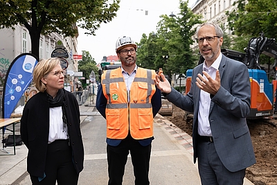 Lokalaugenschein auf der Demo-Baustelle